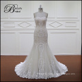 Xf1119 Wholesale Strapless Beaded Mermaid Wedding Dress 2016 New Arrival Champagne Bridal Gowns